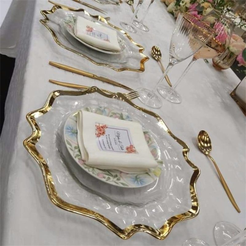 Wholesale Glass Charger Plate PZ-007 - Image 4